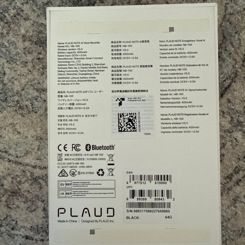 Plaud Note record, transcribe and summarize - Picture 2 of 3